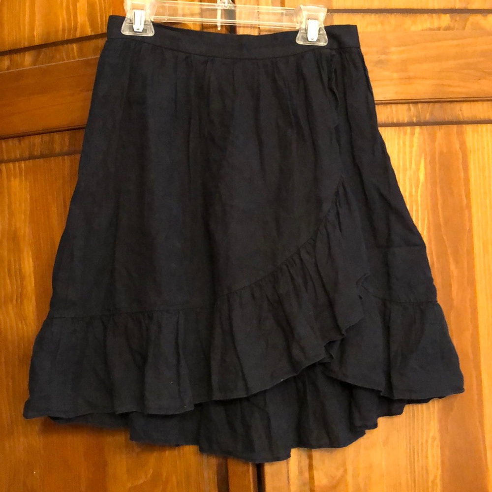 J crew ruffle wrap skirt!